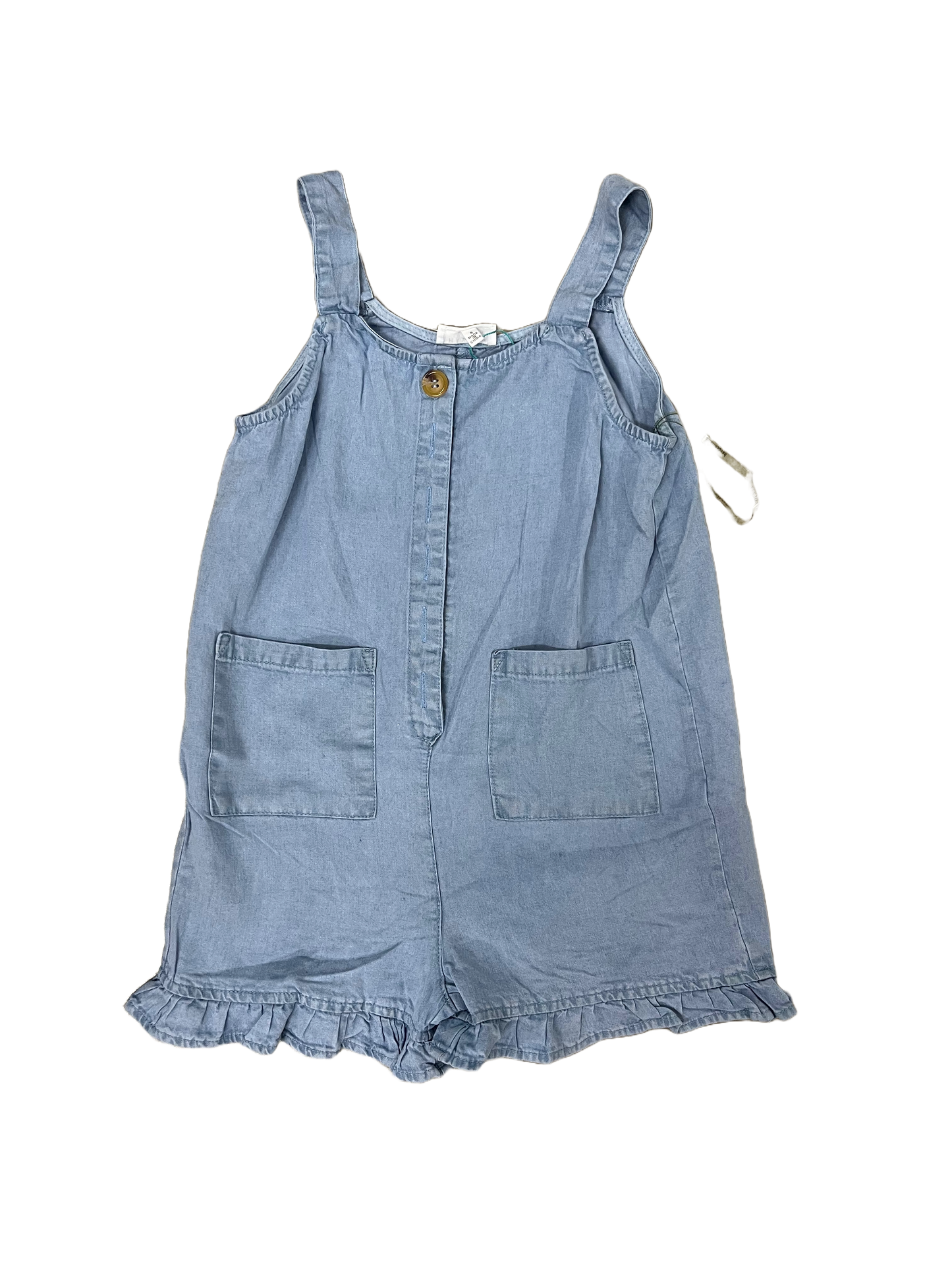 Light Denim Overall Romper