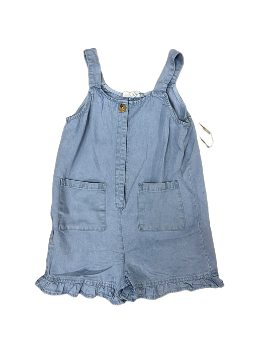 Light Denim Overall Romper