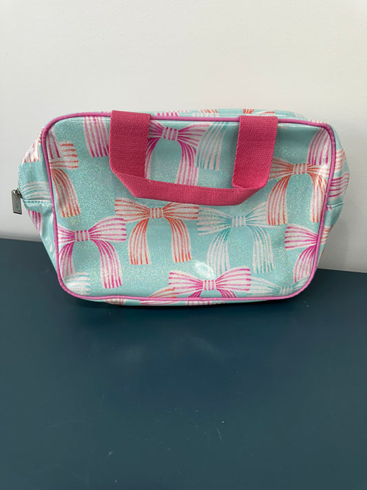 Sparking Bow Large Cosmetic Bag