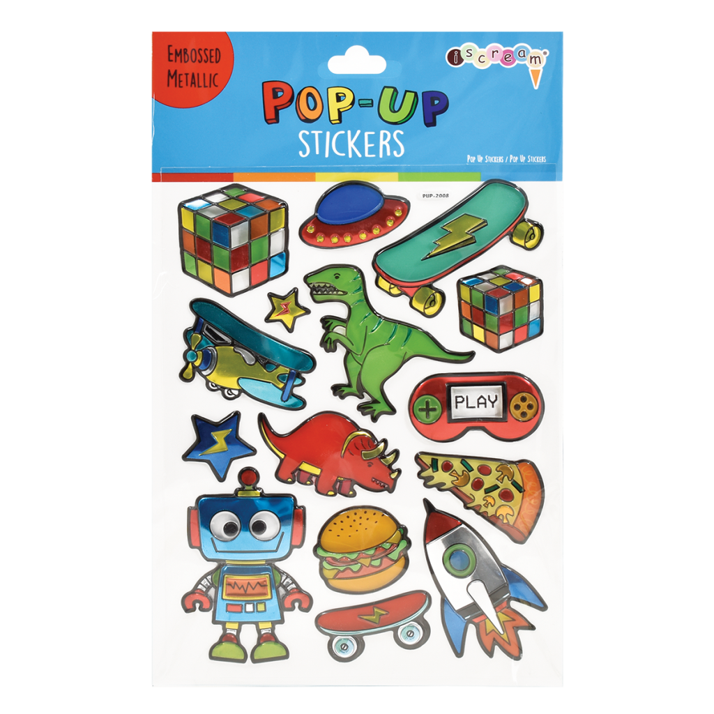 Pop Up Puffy Stickers