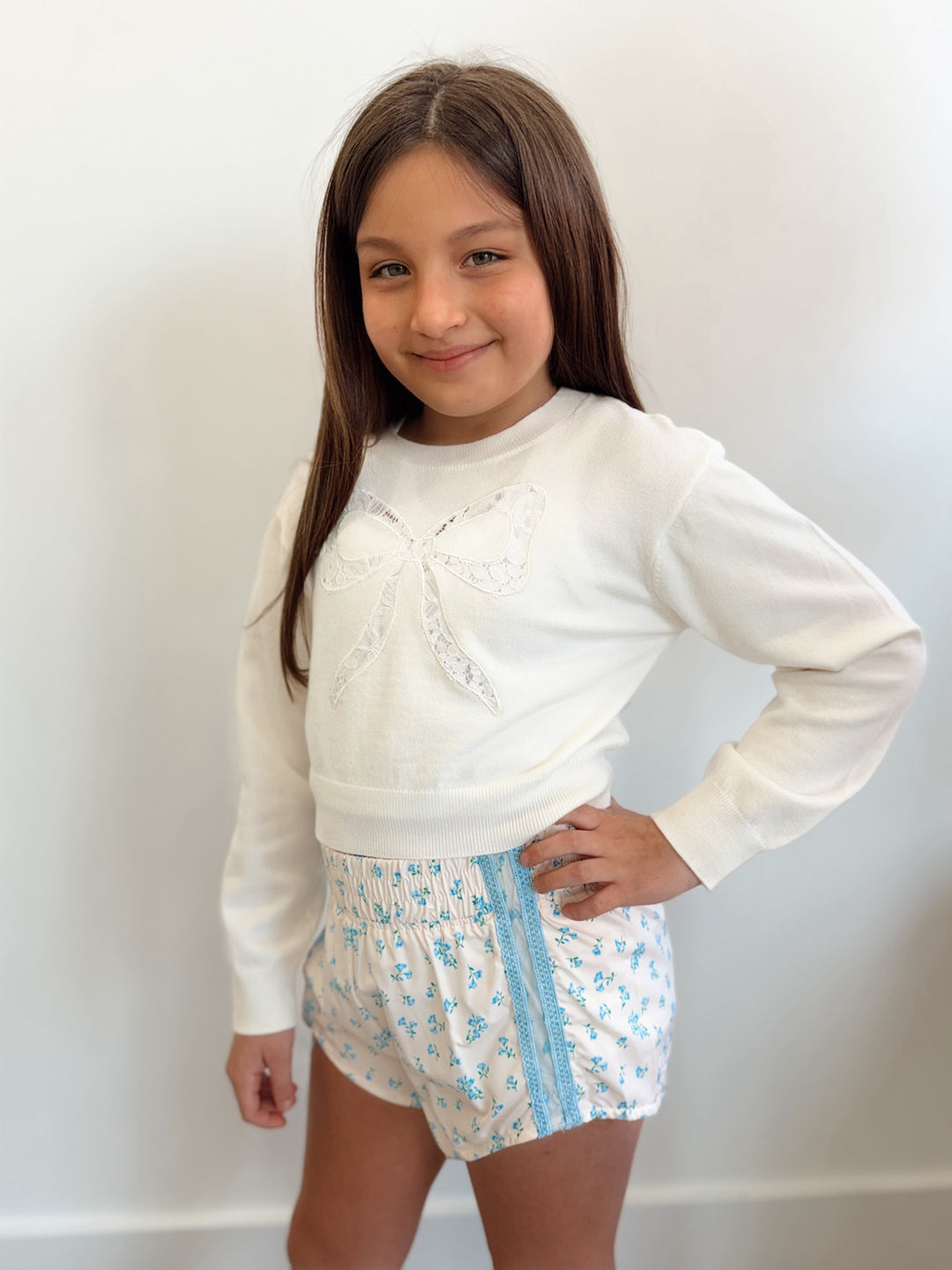 Floral Lace Sporty Shorts