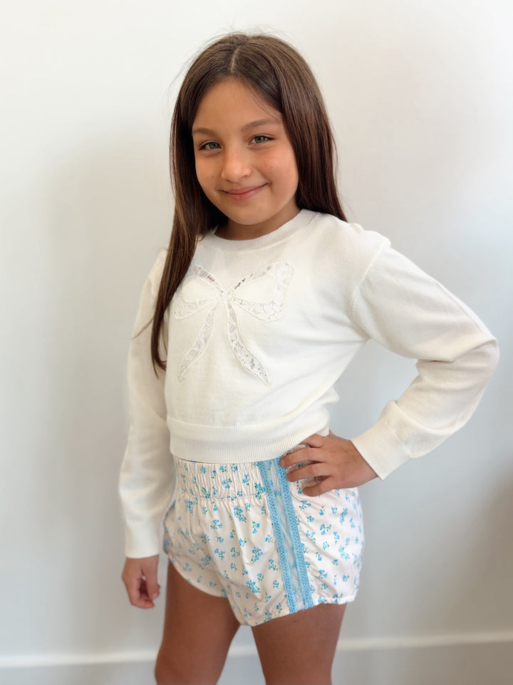 Floral Lace Sporty Shorts