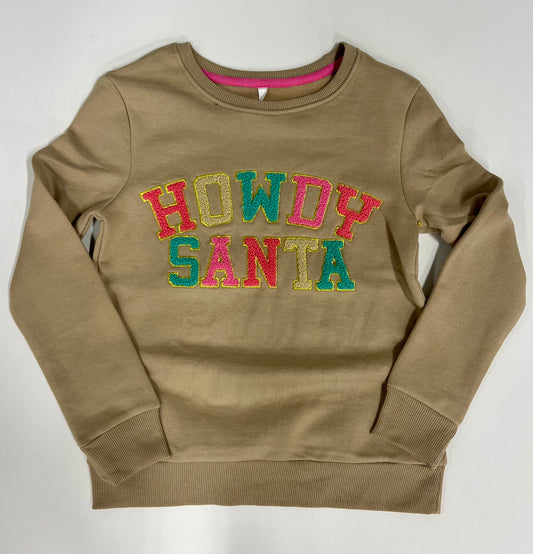 Howdy Santa Chenille Sweatshirt