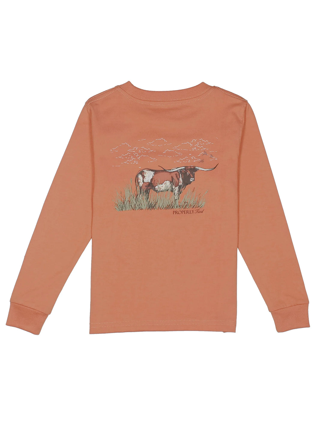 Boys Longhorn Tee