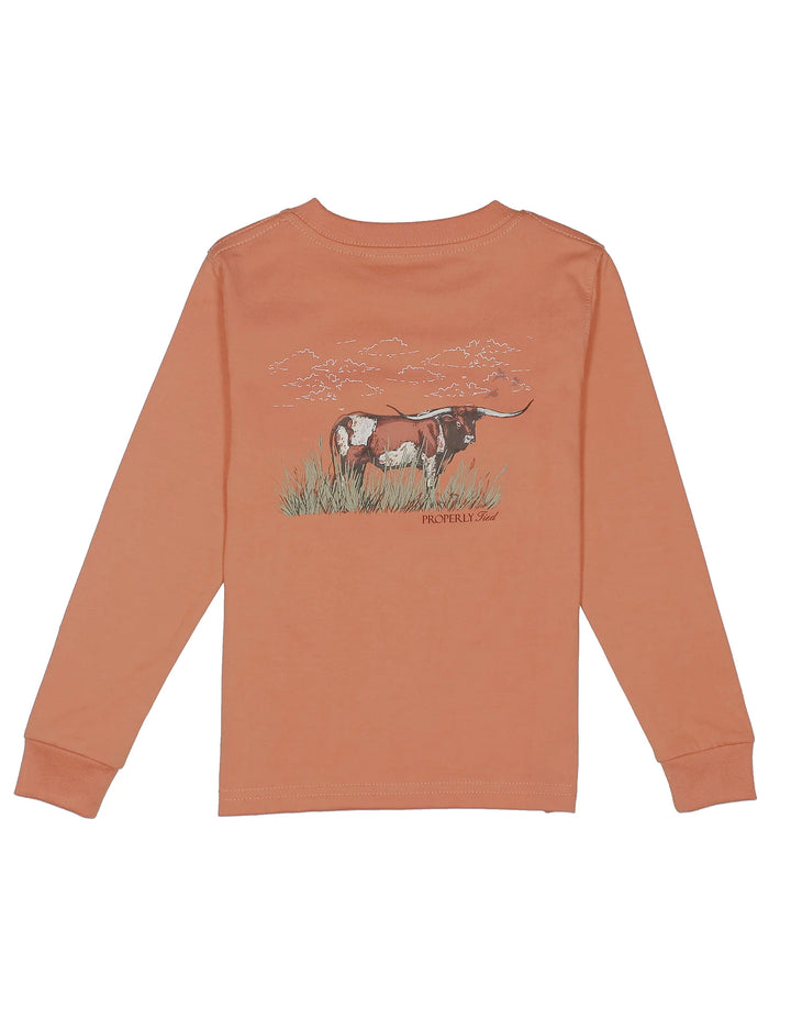 Boys Longhorn Tee