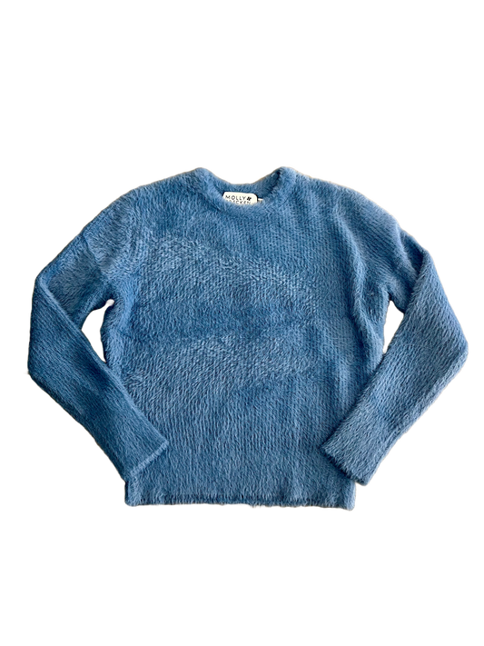 Girls Knitted Sweater - Denim Blue