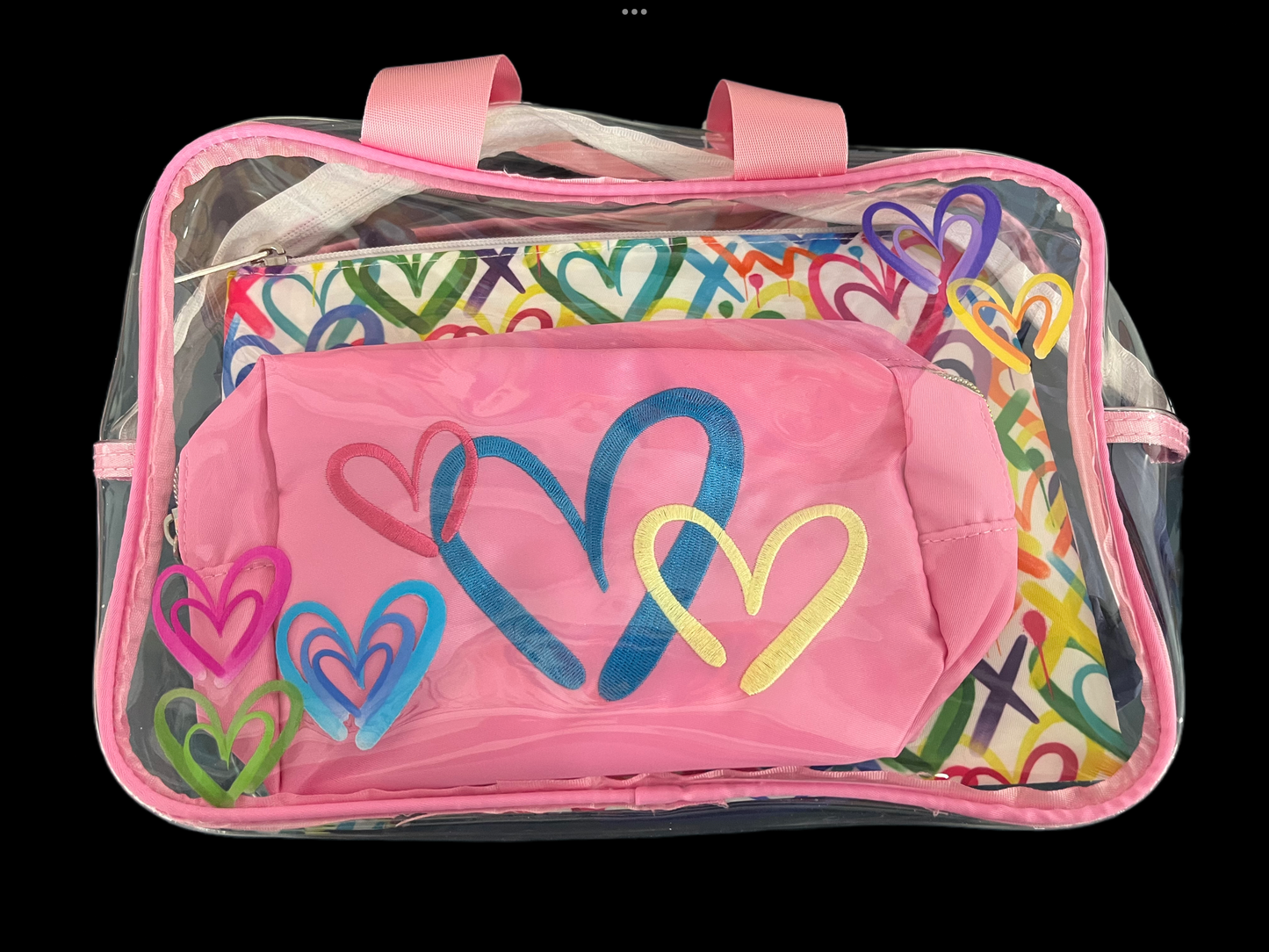 Corey Paige Hearts Cosmetic Bag