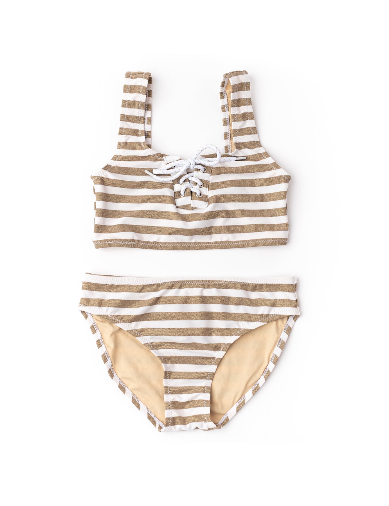 Shimmer Lace-Up Bikini