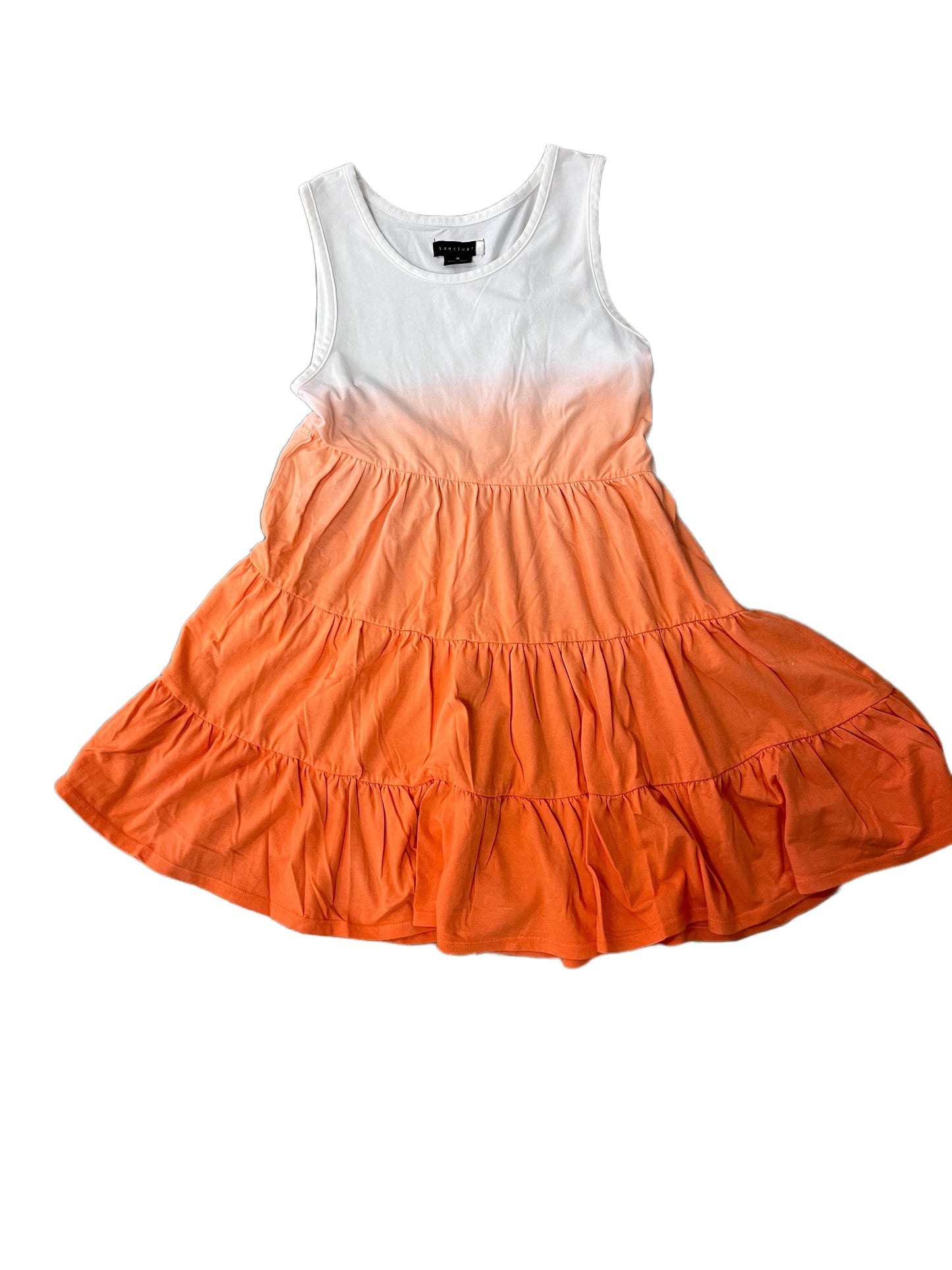 Orange Dip Dye Knit Dress