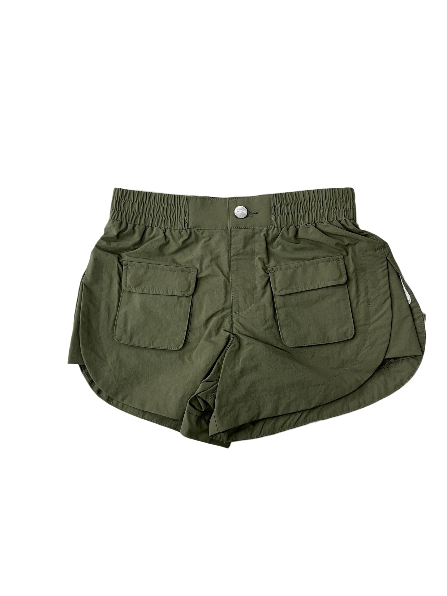 Olive Front Pocket Shorts