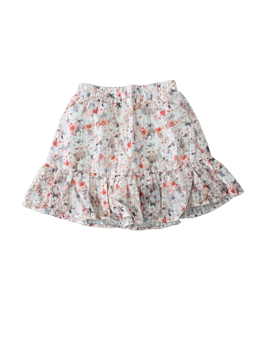 Spring Floral Eyelet Skort