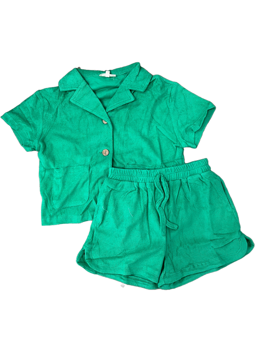 Green Terry Cloth Set