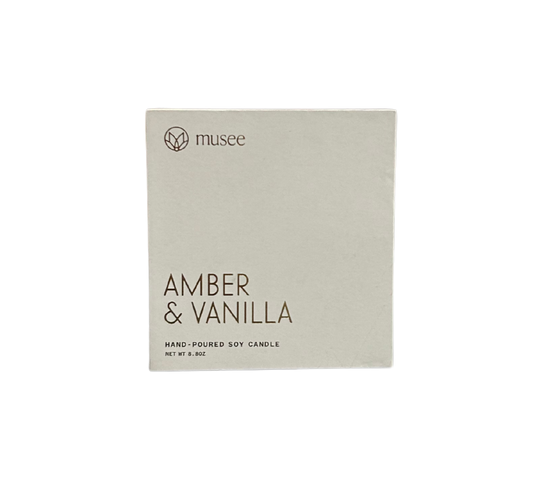 Amber & Vanilla Soy Candle