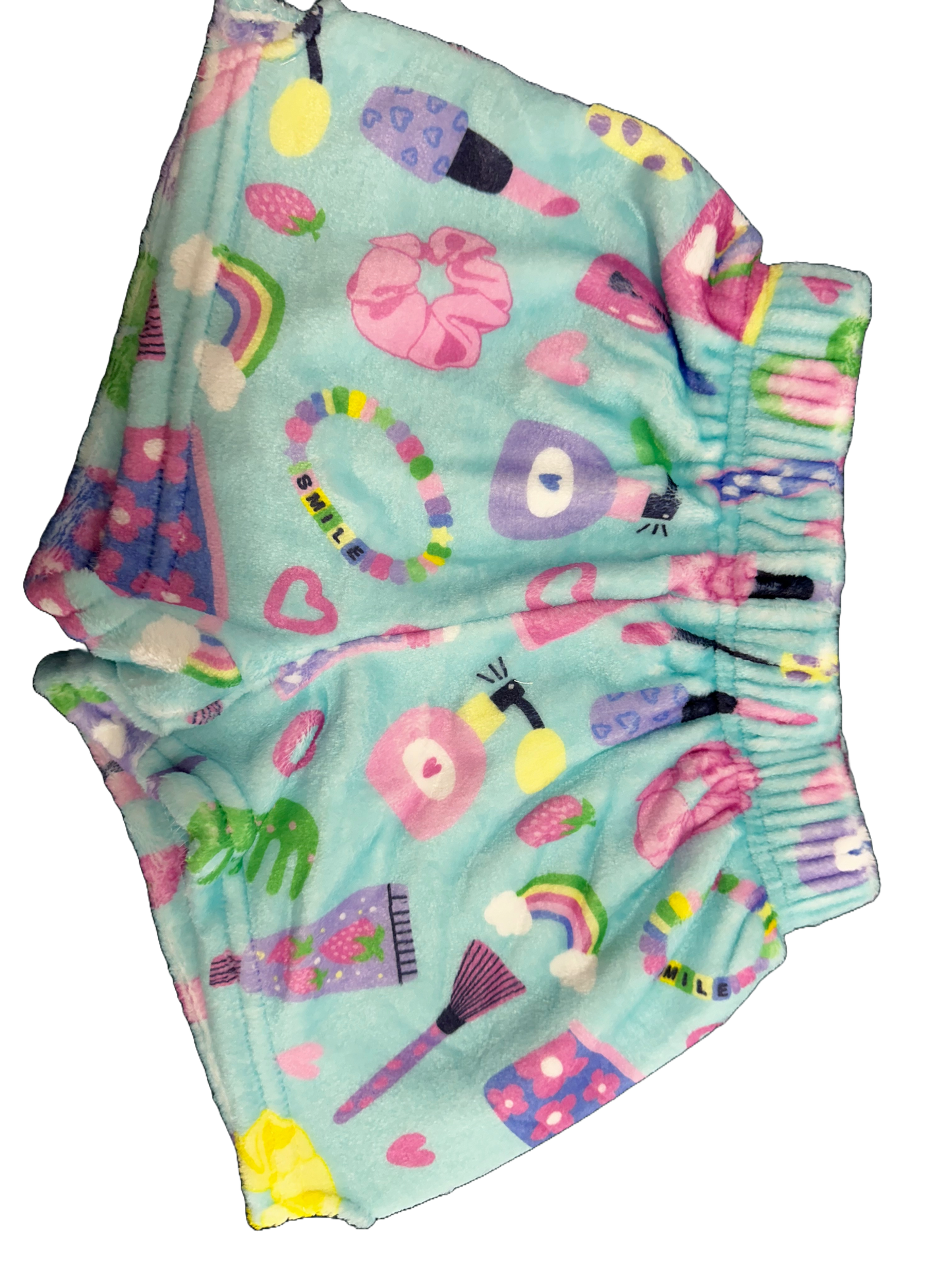 Wakeup And Makeup Plush Shorts