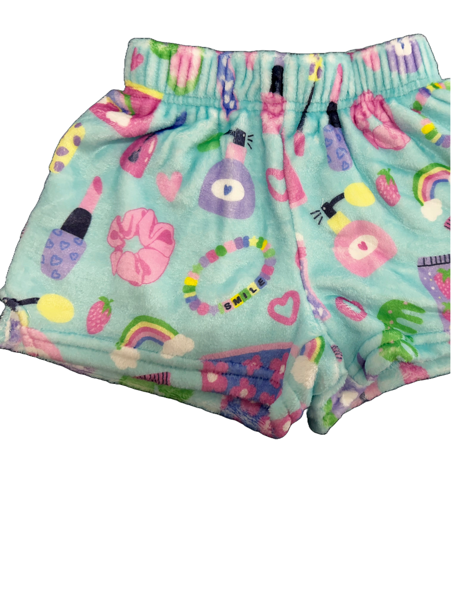 Wakeup And Makeup Plush Shorts