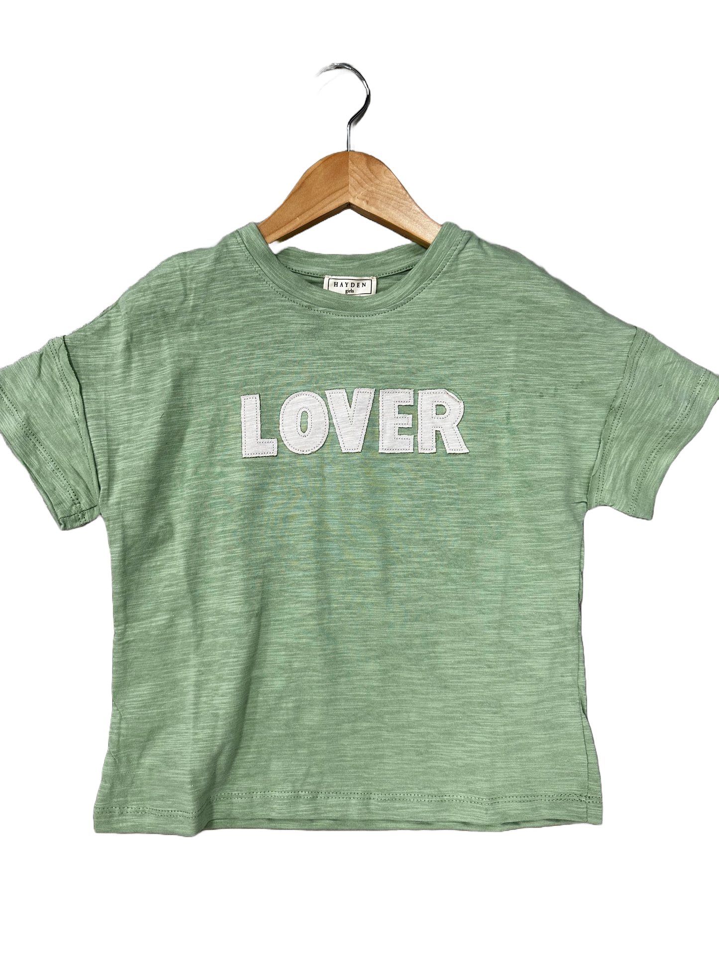 Sage Green "LOVER" Top