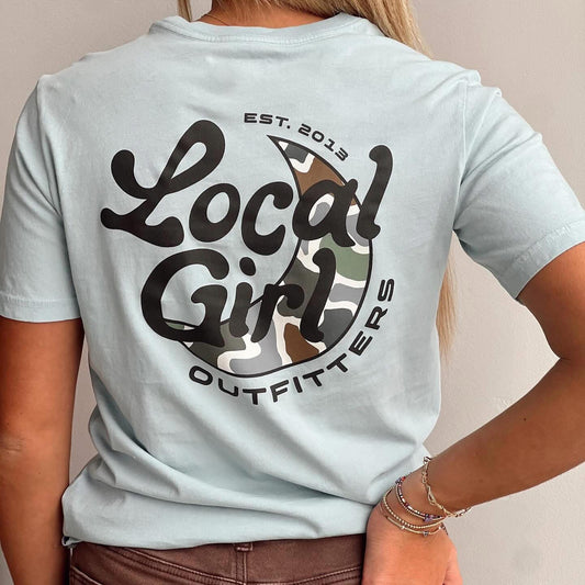 Local Girl Bluff Groovy Moon Tee