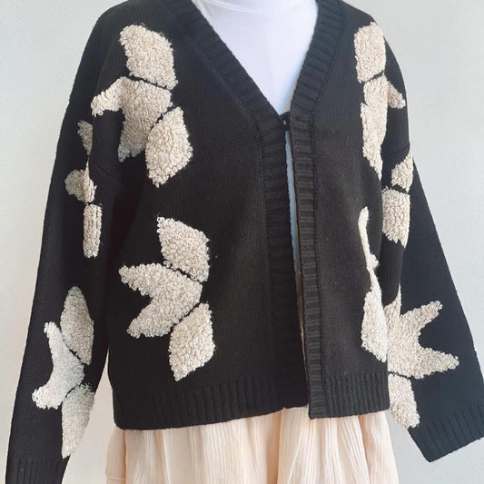 Petal Textured Cardigan
