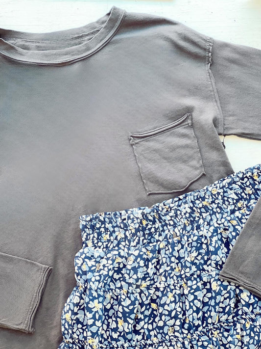 Cotton Jersey Long Sleeve Tee