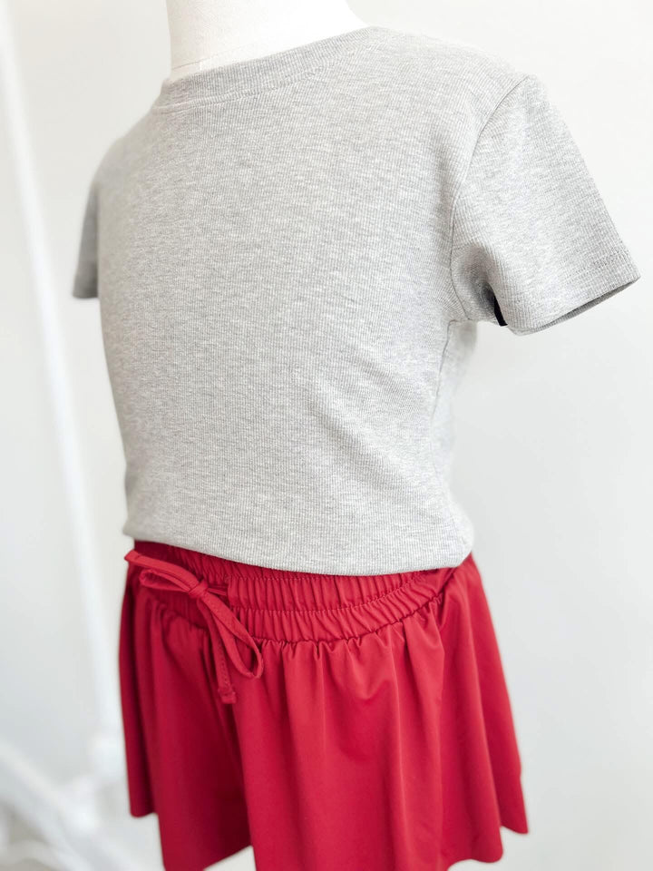 Ribbed Boxy Tee