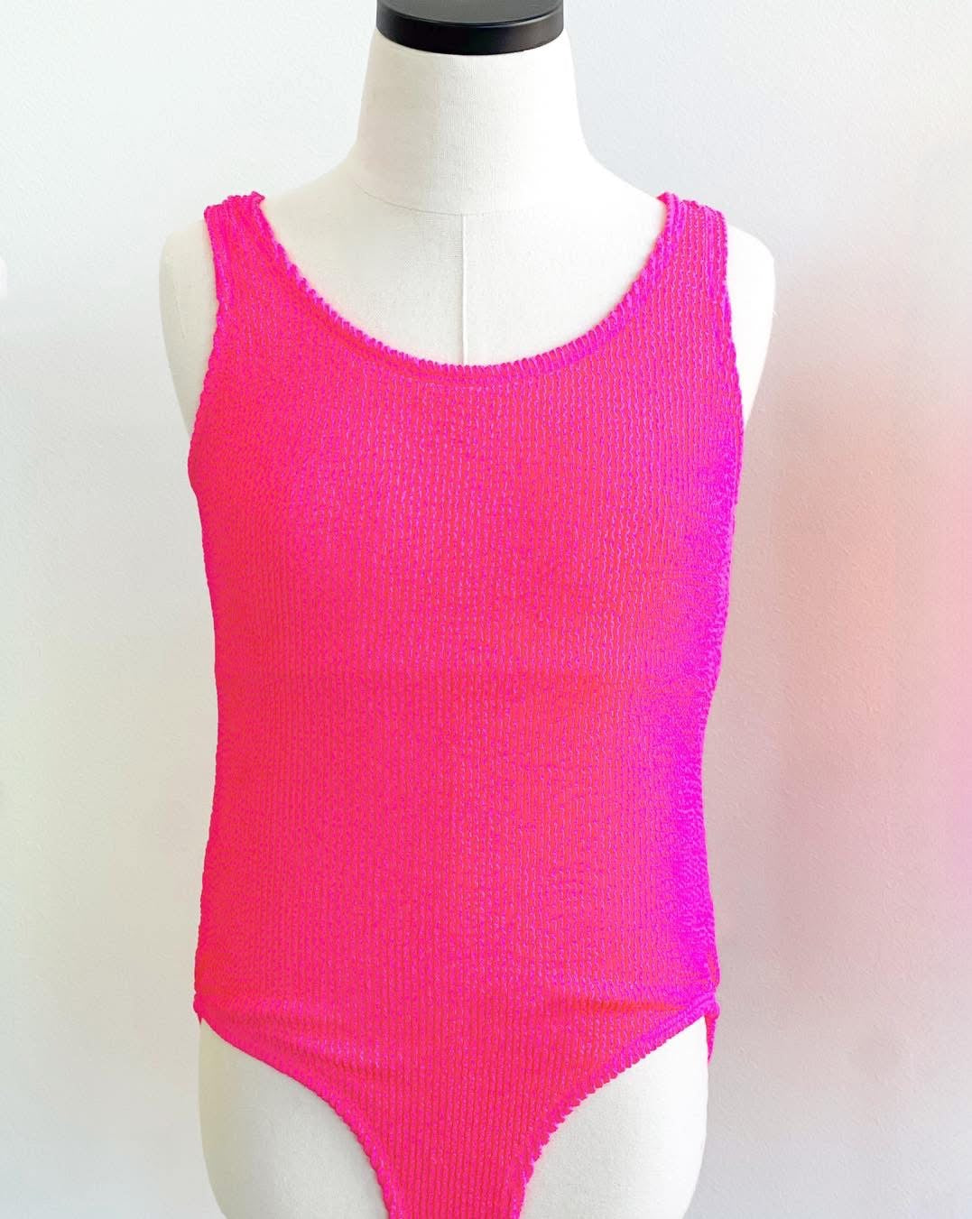 Ester Crinkle Stripe One Piece Swimsuit