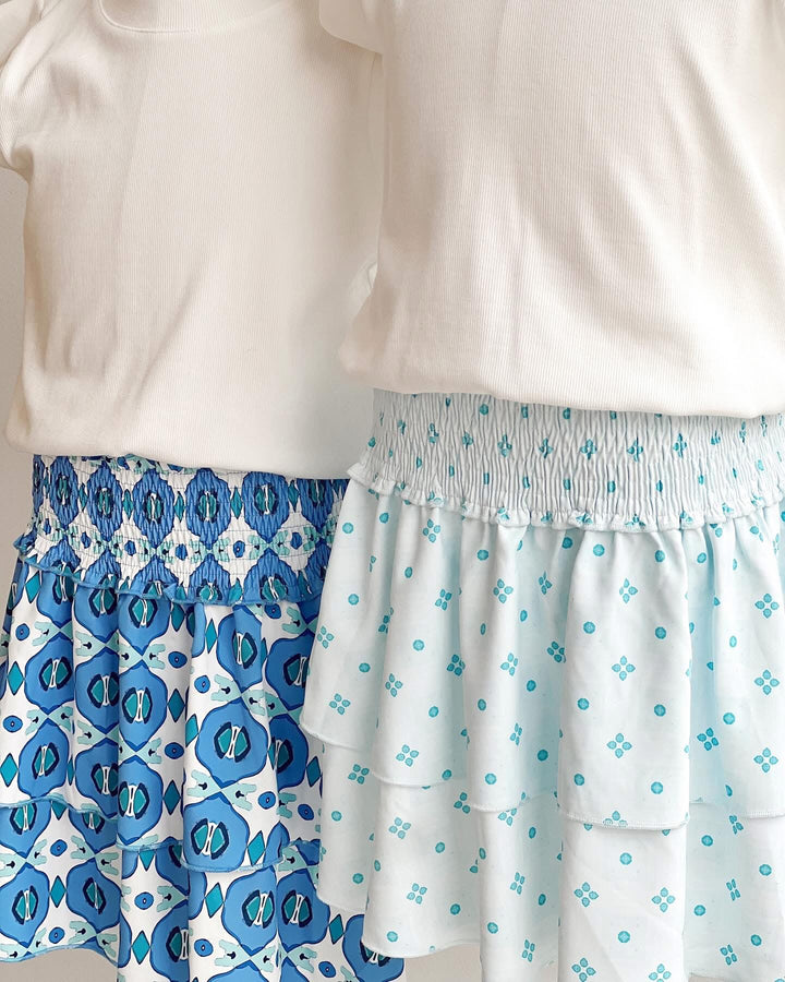 Scottie Skirt Aqua Clover