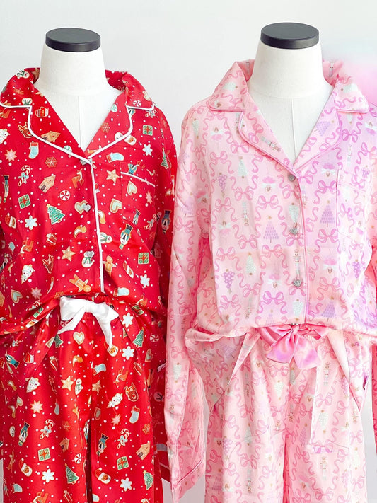 Christmas Cookies Satin Pajama Set