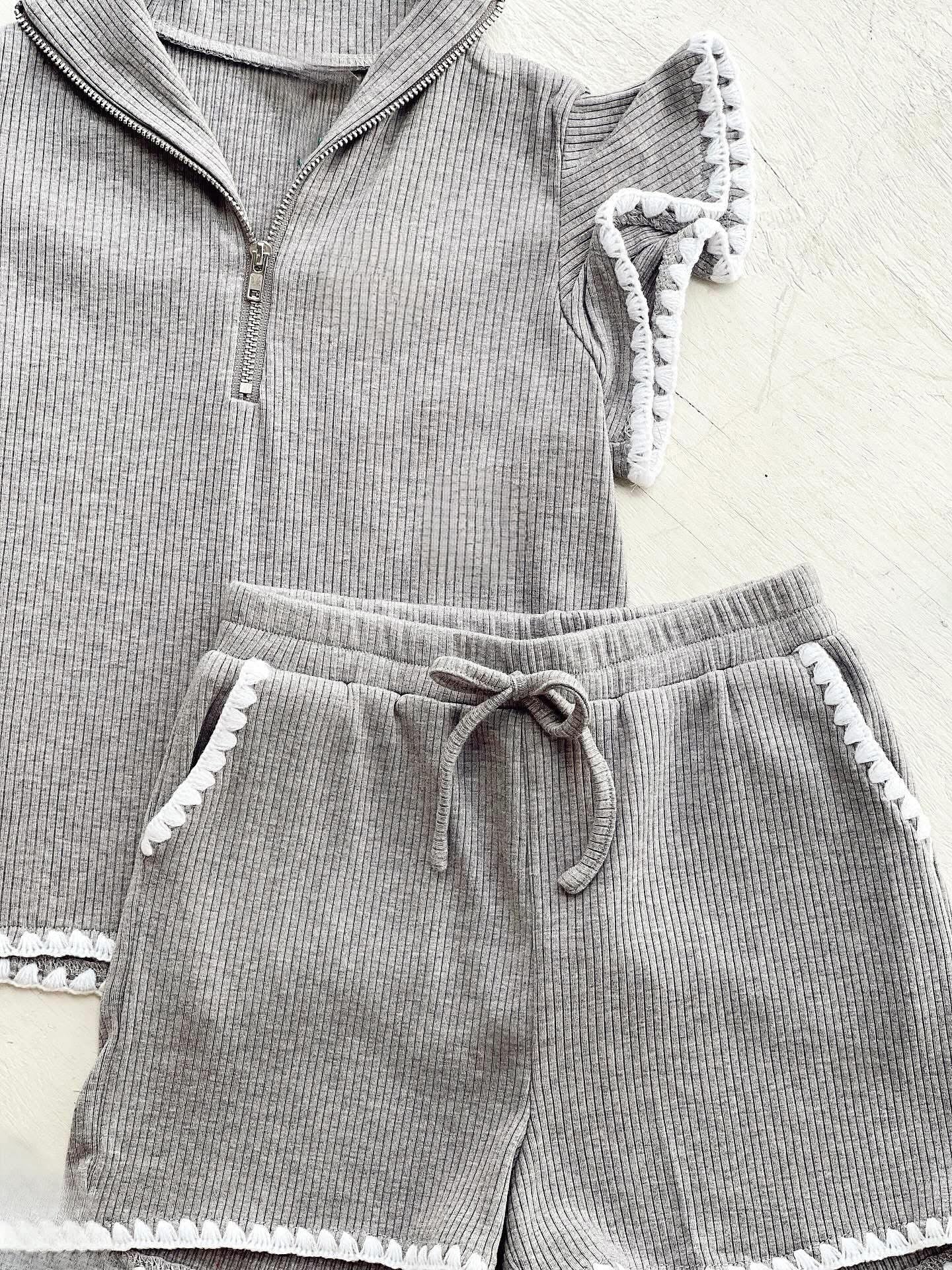 Ribbed Knit Boxer Shorts