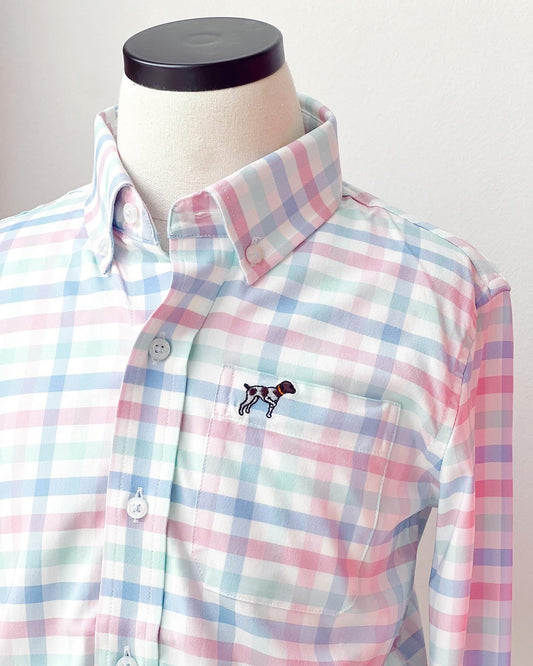 Easter Gingham Button Down