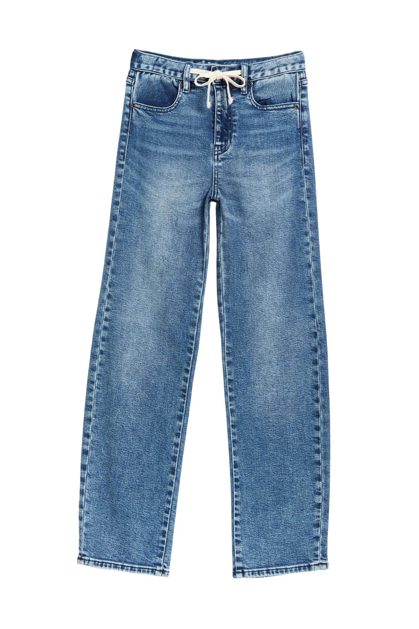 Drawstring Barrel Jean