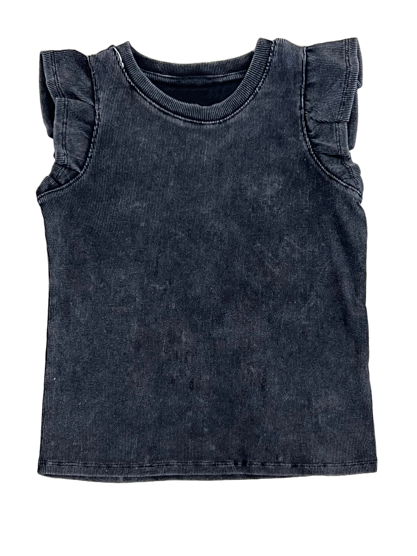 Washed Ribbed Knit Tank