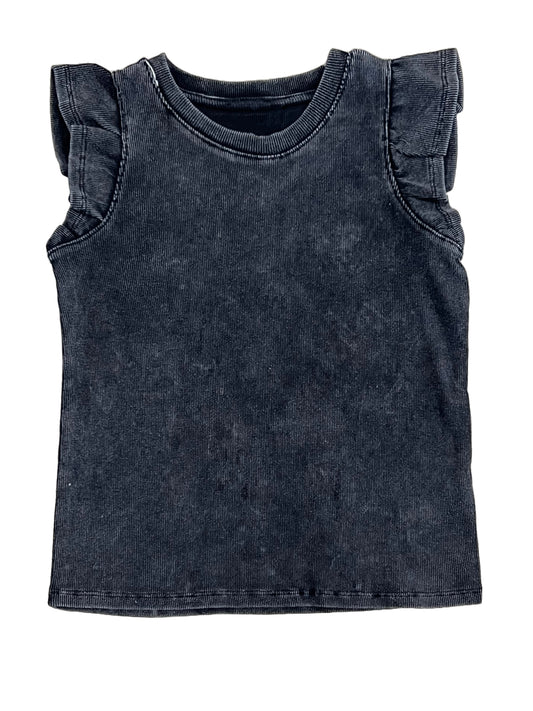 Washed Ribbed Knit Tank
