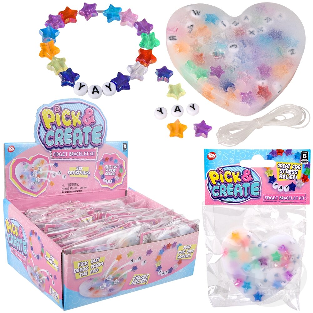 Pick &amp; Create Heart Beaded Fidget Bracelet