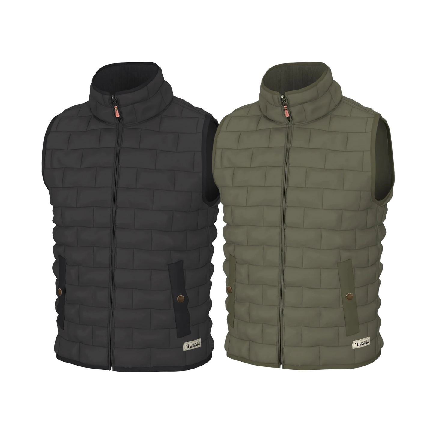 Brick Quilted Vest