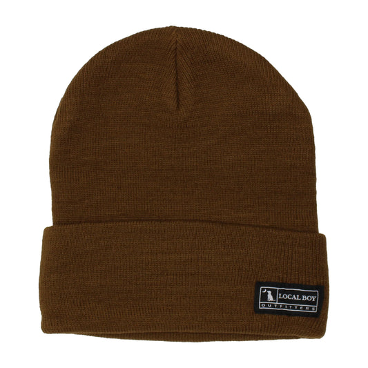 Rust Woven Label Beanie