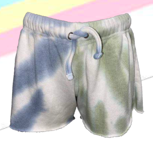 Sage Sky Tie Dye Shorts