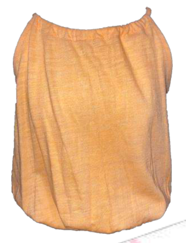 Cantaloupe Slub Elastic Bottom Tank