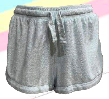 Salty Blue Terry Cloth Dolphin Shorts