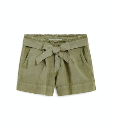 Self Tie Paper Bag Shorts