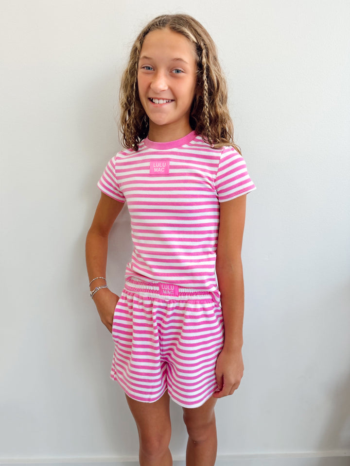 Girls Lulu Mac Stripe Patch Shorts
