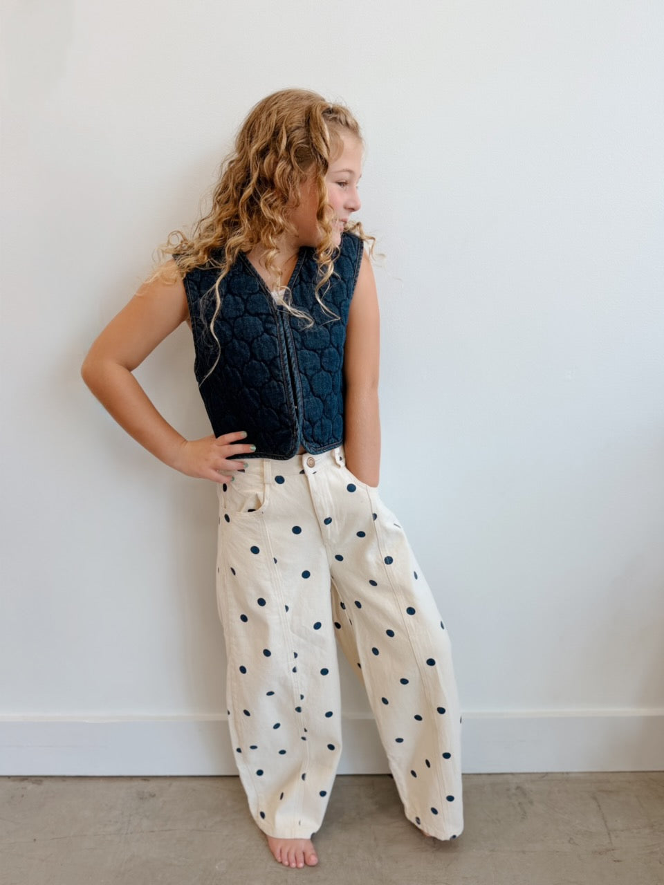 Polka Dot Denim