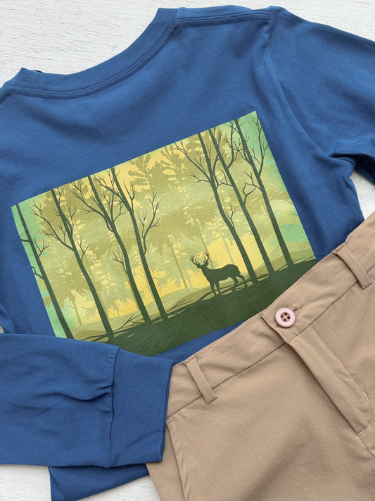 Deer LS Graphic Tee