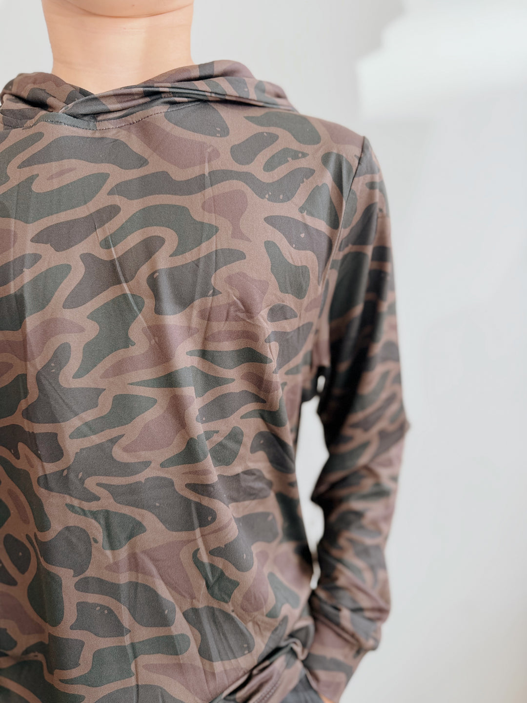 Youth Bendita Camo Perf Hoodie
