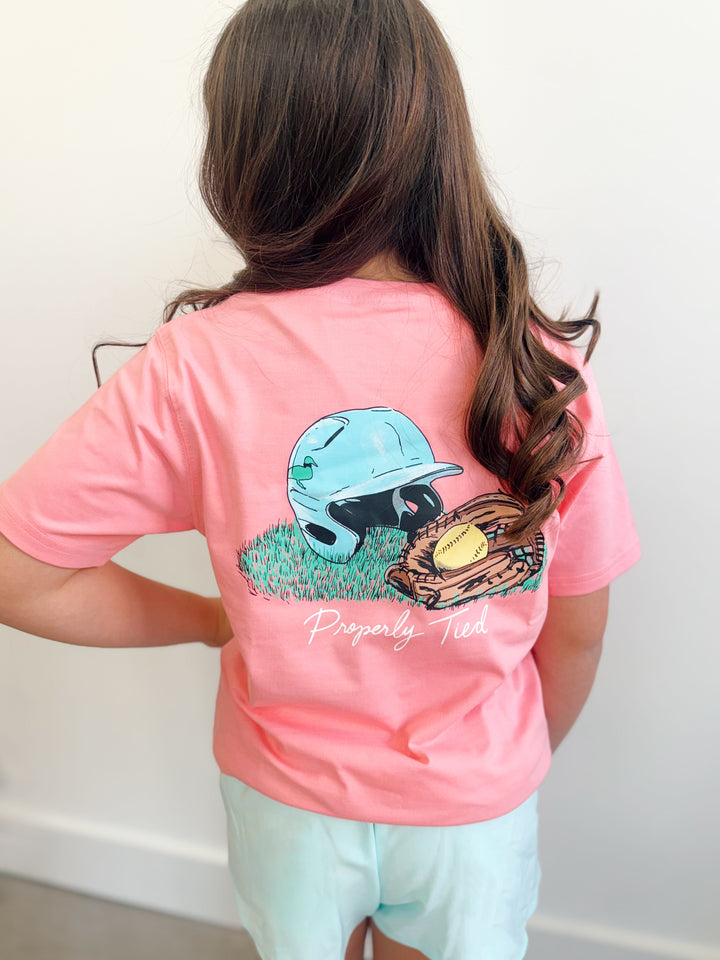 Girls Softball Tee