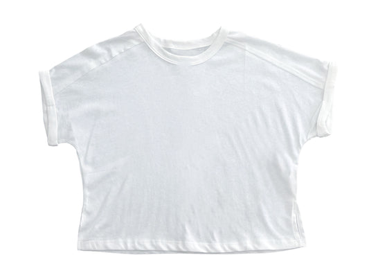 Raw Edge Detail Dolman Tee
