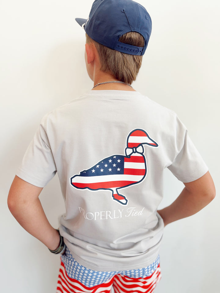 Boys Americana Logo Tee