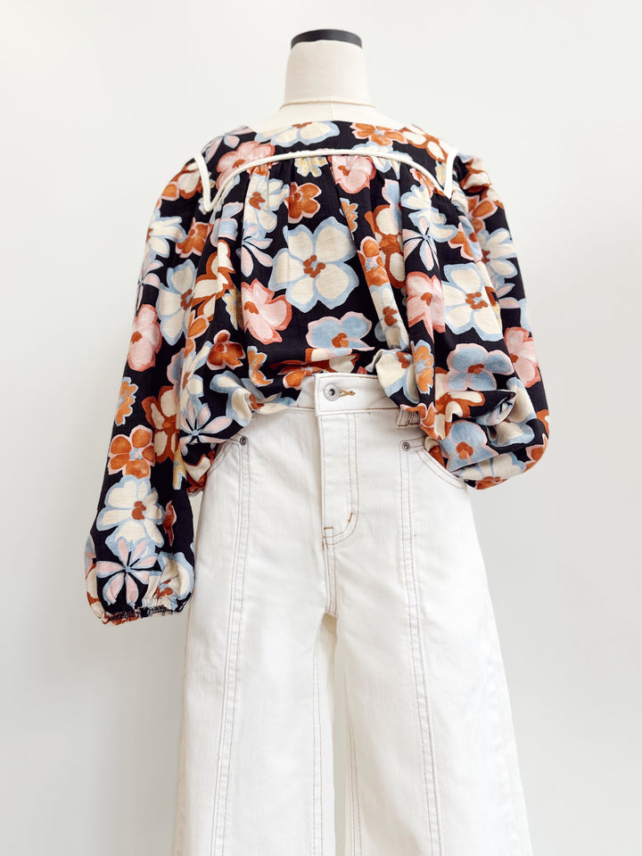 T Seam Carpenter Wide Leg Jean