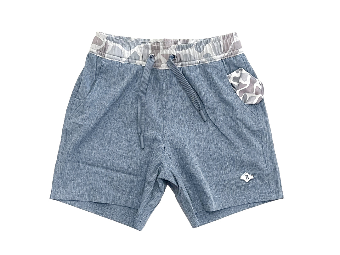 Youth Athletic Shorts Deer Camo Liner