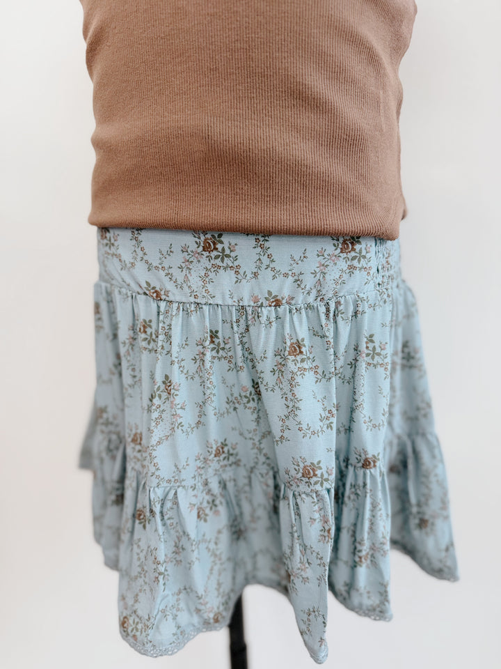 Digital Print Peasant Skirt