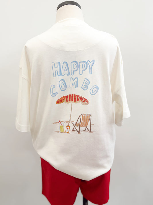 Happy Combo Beach Tee